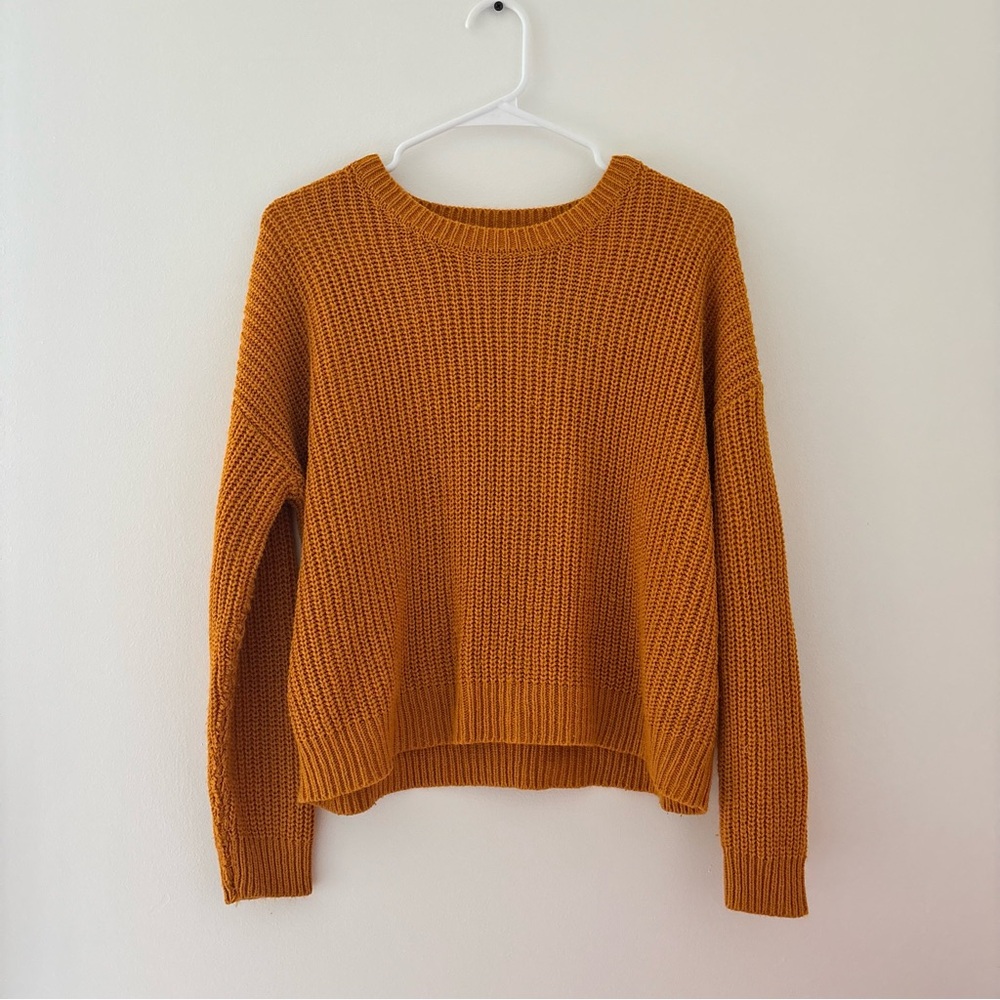 forever 21 mustard yellow sweater